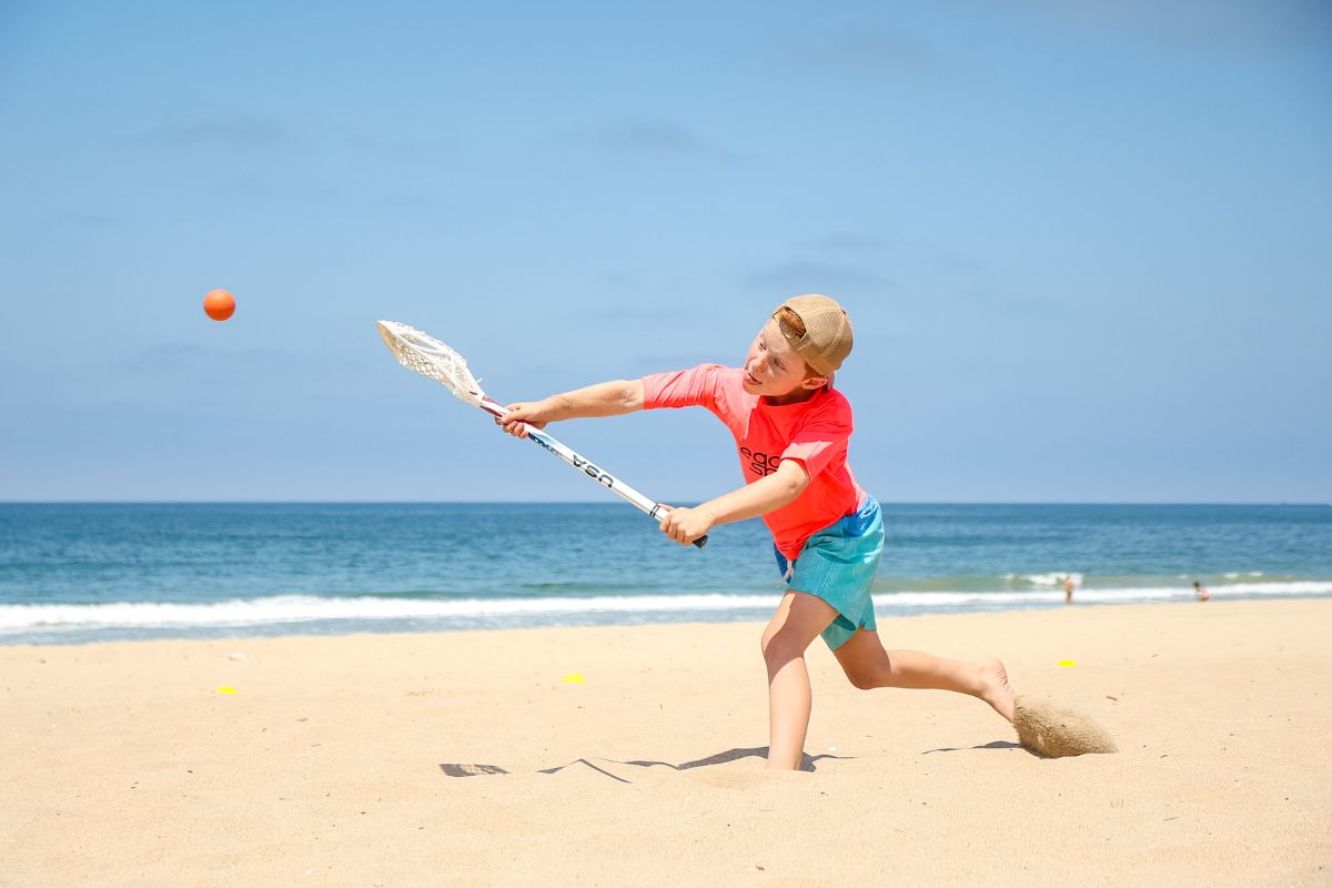 Kids in the water for junior guards camp